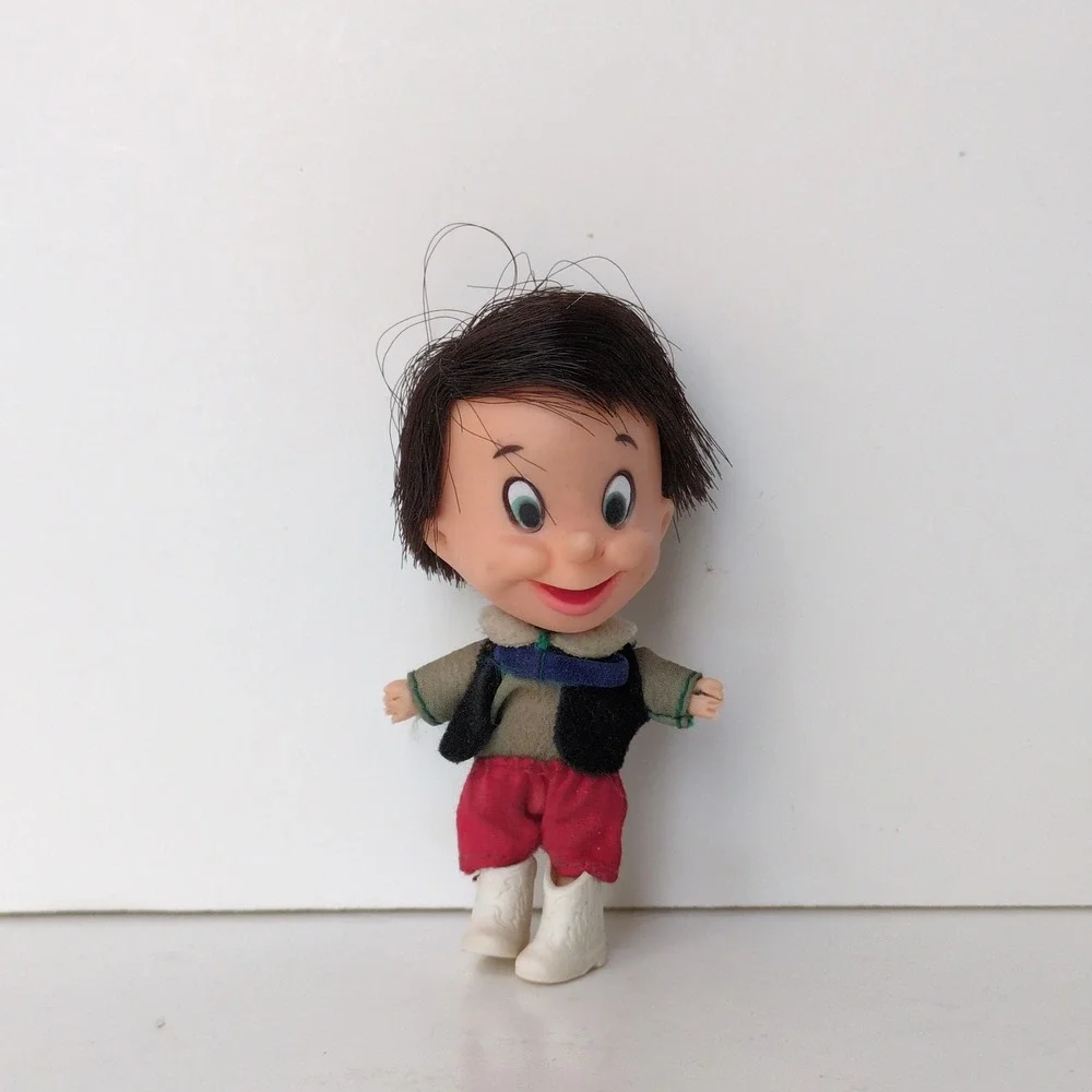 Vtg 60s Storykins Disney Pinocchio Miniature‎ Doll Retro Figure